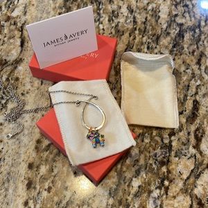 James Avery Charm necklace with Donkey Piñata Charm